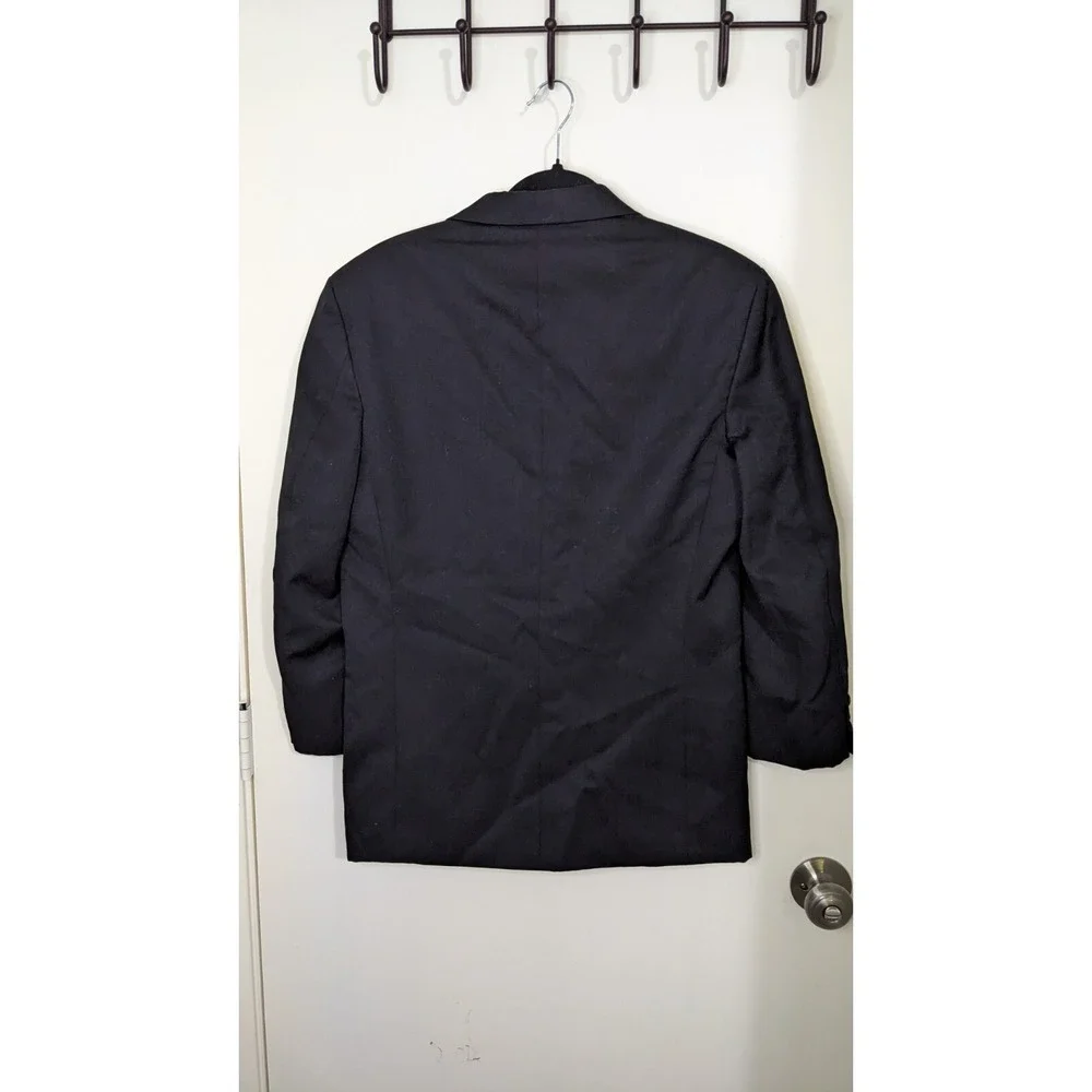 Oscar‎ De La Renta Mens Black Suit Jacket Size 36 S 202